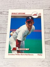 1991 Line Drive Pre-Rookie Wally Ritchie #493 Baseball Card Red Barons. rookie card picture