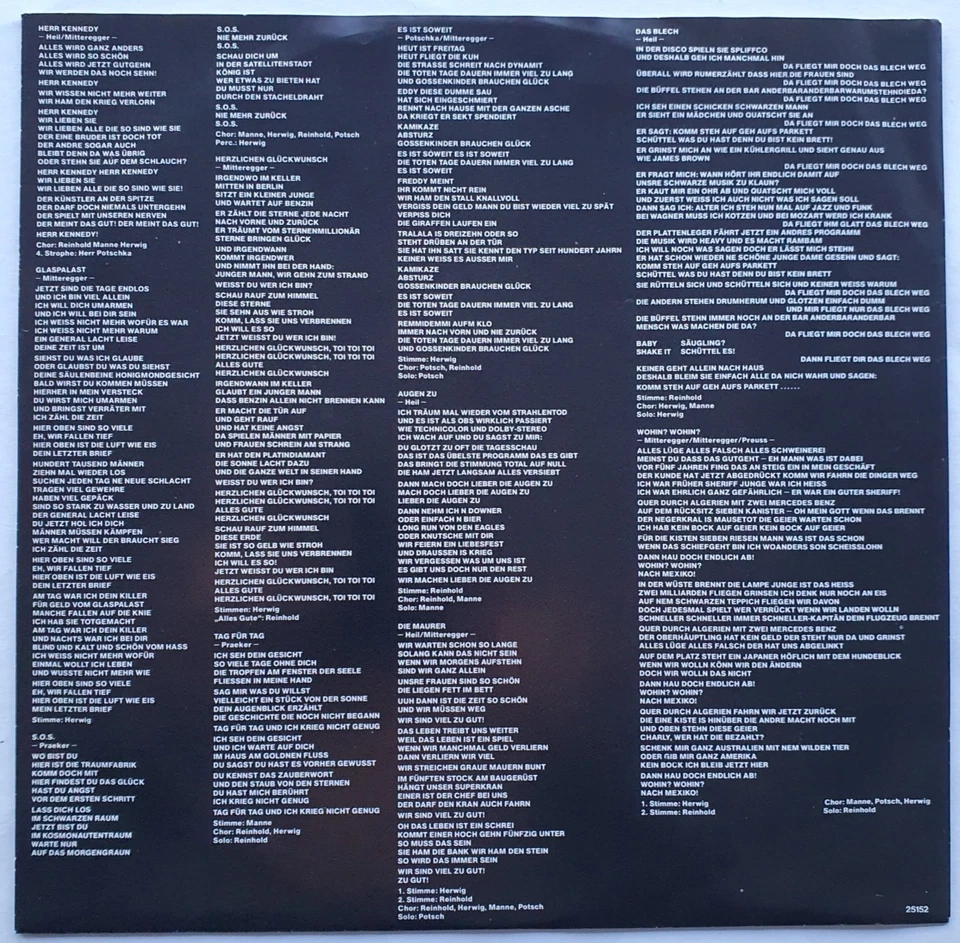 Spliff – Herzlichen Glückwunsch! (Vinyl, 1982), OIS, Vinyl excellent (EX) - Bild 4 von 4