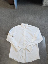 MENS BROOKS BROTHERS CLASSIC NON-IRON WHITE BUTTON DOWN DRESS SHIRT SIZE 16.5-36