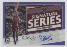 2020 Panini Donruss Optic Signature Series Purple Prizm Jose Calderon Auto yf4