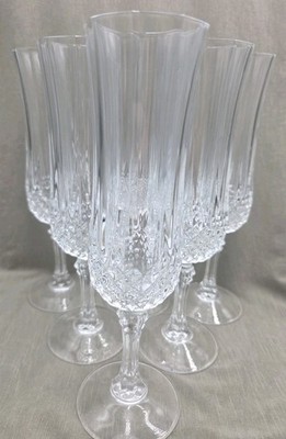 Cristal D'Arques-Durand Longchamp  Champagne Flute 6 Available