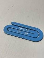 Vintage Blue Paper Clip Toy Kodak Rochester NY Facilities Family Day 1985 KAD
