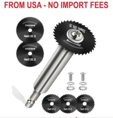 Inside Pipe Cutter for PVC Pipe with 5 Replacement Saw Blades, 1/4 Inch Hex Shan