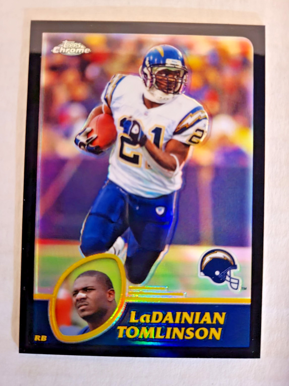 2003 Topps Chrome - LaDainian Tomlinson #140- Black Refractor 158/599 Rare