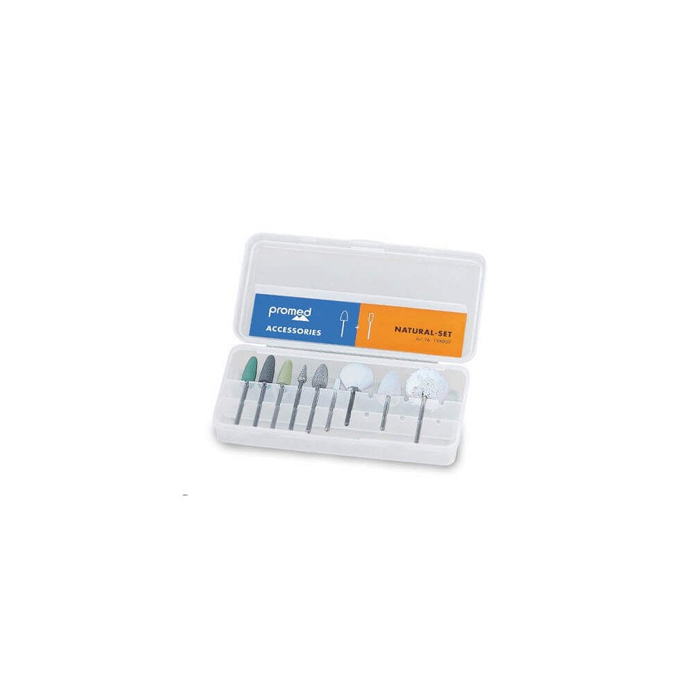 Kit complet d'embouts ongles naturels Promed pour votre routine de manucure douce à la maison