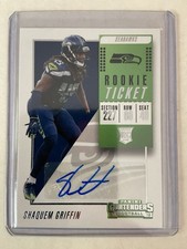 SHAQUEM GRIFFIN 2018 CONTENDERS AUTO AUTOGRAPH ROOKIE Ticket RC Seahawks
