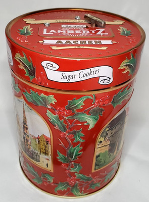 2003 Lambertz Musical Tin Sugar Cookies Germany Jingle Bells Gift FREE SHIPPING