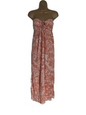 H&M apricot Floral Sleeveless Maxi Dress Summer Size M