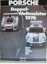 Porsche Factory Poster 1976 Double World Champion Porsche Factory Poster 1976 Double World Champion