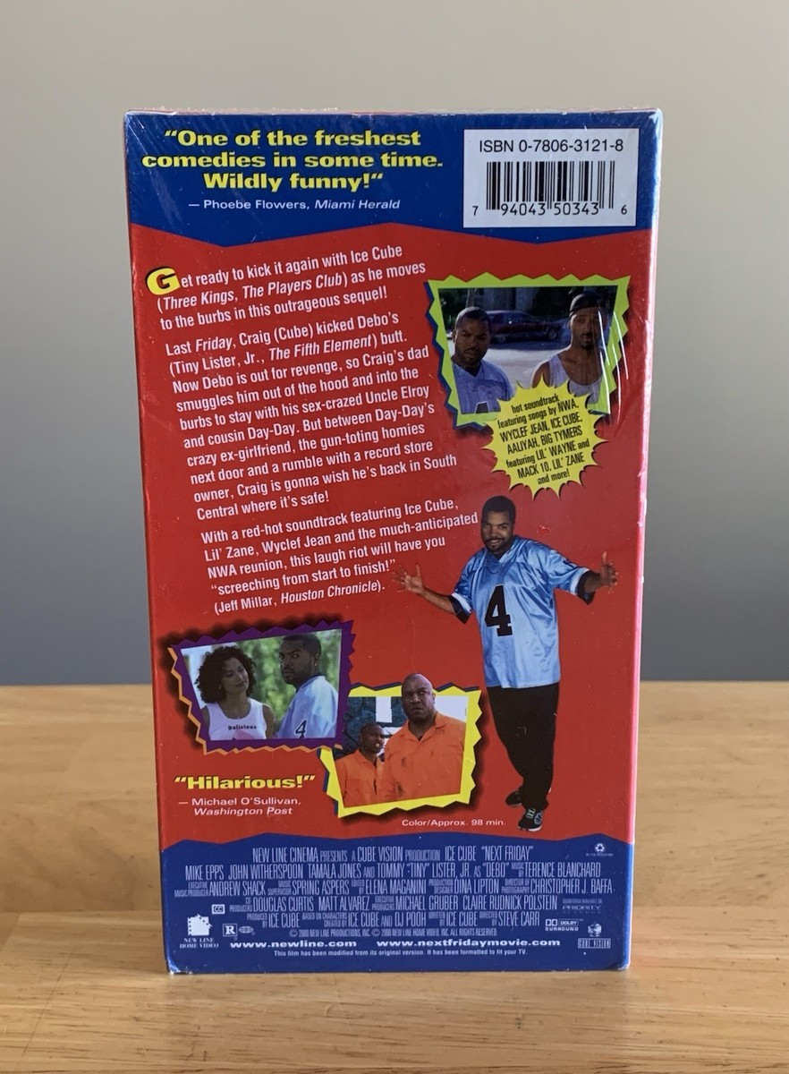 Next Friday VHS Ice Cube NEW / SEALED Video with Factory Watermark