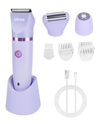 Bikini Trimmer Electric Razors for Women, Rechargeable Pubic Body Hair Trimmer E