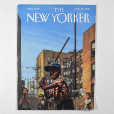 The New Yorker Magazine - April 30, 2018 - Kadir Nelson "Stickball Alley" Cover The New Yorker Magazine - April 30, 2018 - Kadir Nelson "Stickball Alley" Cover