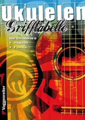 Grifftabelle für Ukulele | Über 1600 Akkorde in Standard C und D (A-D-F -B)