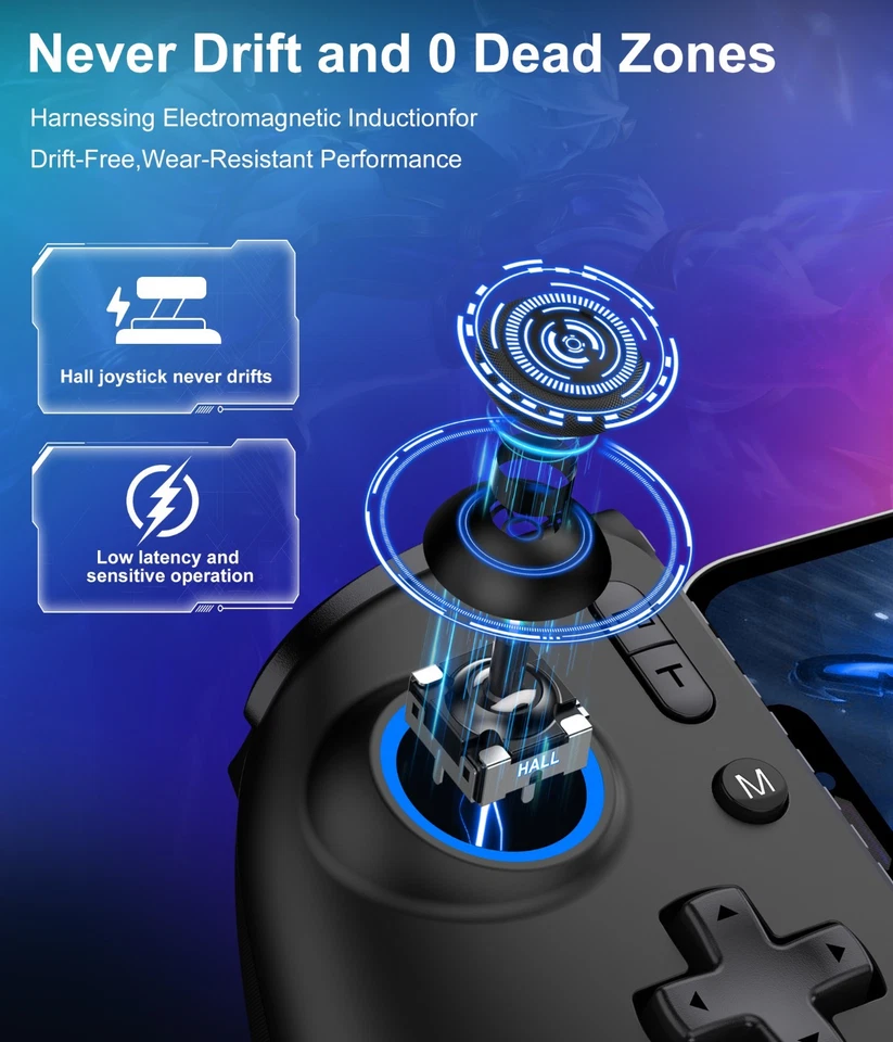 Handy Controller für iPhone/Android,Smartphone Mobile Gaming Controller für iOS - Bild 2 von 4