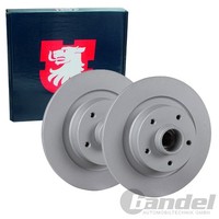 2X JP Group Bremsscheiben Ø290Mm Voll Hinten Passend FüR Renault Grand Megane
