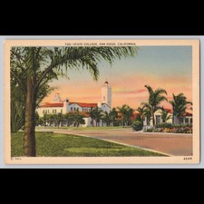 Postcard State College San Diego California Architecture