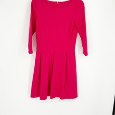 Banana Republic 3/4 Sleeve Pink Skater Dress Size 4