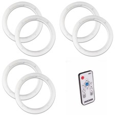 Kicker 3 50KLSR65 6.5" Weather Proof Led Lighted Speaker Rings, 6 Total Rin...