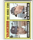 1967 Topps #93 Stan Bahnsen Bobby Murcer RC New York Yankees VGEX 074892