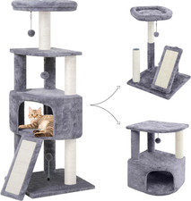 45In Cat Tree Tower with Big Condo for Indoor Kitten,Cat Tower with Scratching P