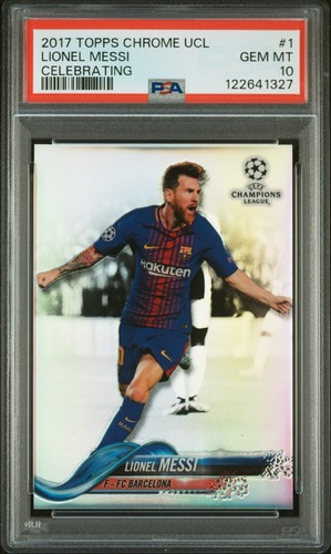 Lionel Messi [Hand Out] #1 2018 Topps Chrome UEFA Champions League card