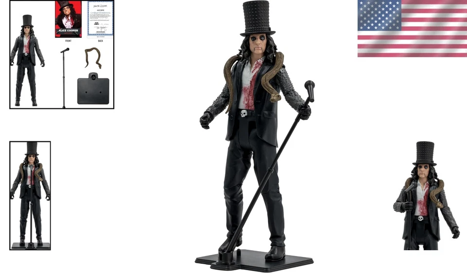Figura de Alice Cooper de Metal Music Maniacs con Accesorios Foto 2 de 4
