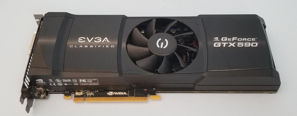 EVGA NVIDIA GeForce GTX 590 (03G-P3-1598-AR) GB GDDR5 SDRAM PCI