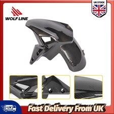 WOLFLINE Front Fender Mudguard For Kawasaki Z900 2017-2025 Carbon Fiber Look ABS