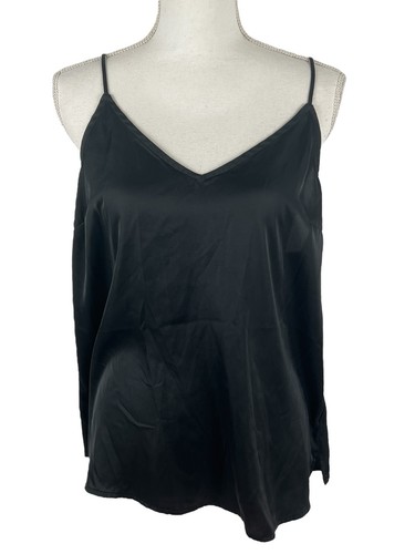 Débardeur Noir It Closet - Taille M/L - Détail Coupé - Coton Mélangé - Occasion Très Bon état