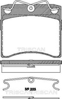 Bremsbelagsatz Scheibenbremse Triscan 8110 29153 FüR VW Transporter T4 70E 70L