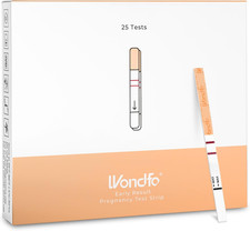 Wondfo Early Result Pregnancy Test Strips - 25 Pack, High Accuracy HCG Kit