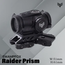 Swampfox Raider Prism 1x20 BRC/6MOA Dot Reticle Red Dot Sight T2 Footprint