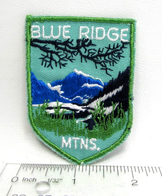 Vintage Blue Ridge Mountains Jacket Patch Appalachian Trail Hiking Wilderness