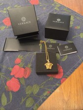 Versace Unica Goldkette mit Originalverpackun...