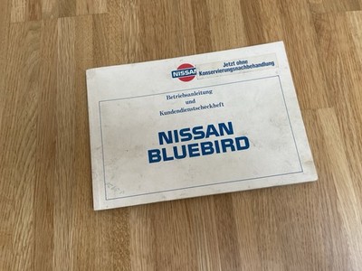 Nissan Bluebird T12 Betriebsanleitung Bordbuch Kundendienstheft 1986 original