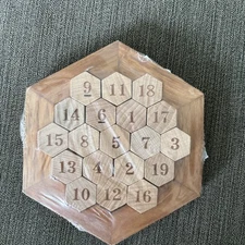 Logic Puzzle Brain Teasers (Wooden) Intellectual Toy Number Puzzle