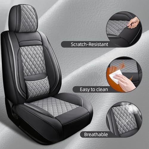 Car Seat Covers Full Set,Universal Leather Car Seat Covers for - Picture 5 of 7