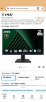 MSI PRO MP245G 23.8-inch FHD IPS Monitor 100Hz 1ms 102% sRGB