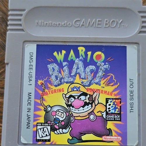 Nintendo Wario Blast Featuring Bomberman Game Boy KA NTSC-U/C Cartridge