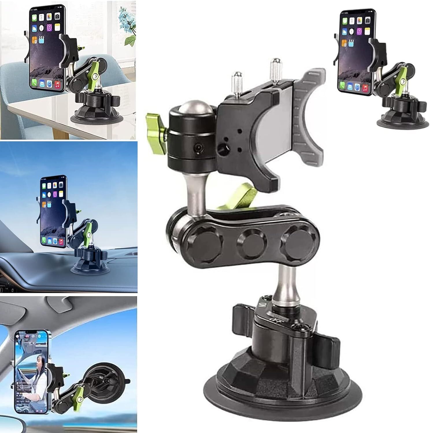 Universal Ball Head Arm Car Phone Mount 360 Rotating Ball Joint for Adjustable