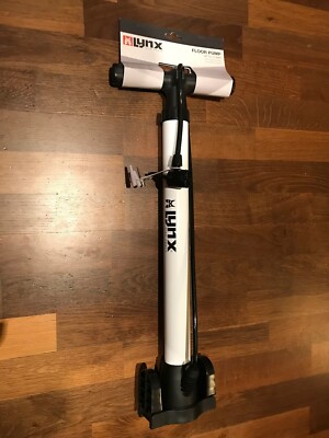 Fahrrad LYNX Luftpumpe Standpumpe DV AV SV - weiß - NEU