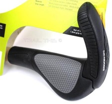 Ergon GP3-S Ergo Handlebar Bike Grips MTB Racing 3-Finger Bar Ends - Small Black