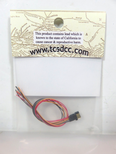 Train Control Systems TCS #1410 4-Pin Mini Connector colored wires - Picture 3 of 3