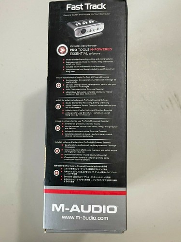 M-Audio Fast Track - interface d'enregistrement audio USB avec PRO TOOLS ESSENT ALIMENTÉ M - Photo 4 sur 12