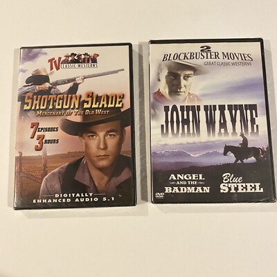 Shotgun Slade, Vol. 2 DVD and John Wayne Angel And The Badman/ Blue Steel DVD
