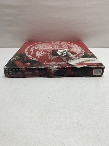 Mikasa 15" Round Hostess Platter Winter Wonderland Made in Germany Vintage Used - Picture 8 of 10