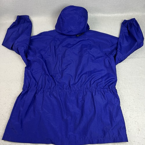 St. John's Bay Hooded Windbreaker Jacket Men Unisex M/L Navy Blue Full Zip Nylon - Picture 7 of 13