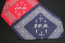 F.O.M. Friend of Mine 1997 Bronx Social Red and Blue Bandana Set Brand New