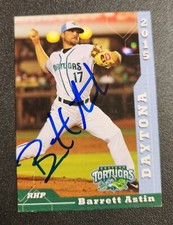 Barrett Astin Signed 2015 Grandstand Daytona Tortugas Card Cincinnati Reds