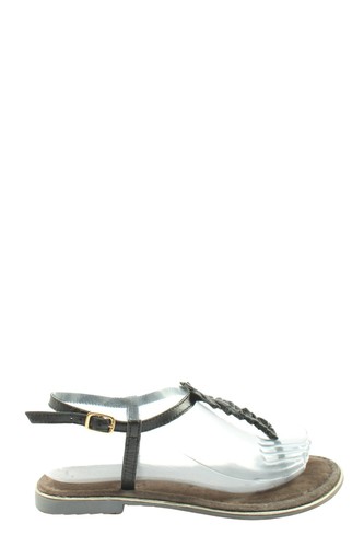 Sandales HALLHUBER Spartiate Pour Femme - Taille 37 Argenté - Occasion Très Bon état